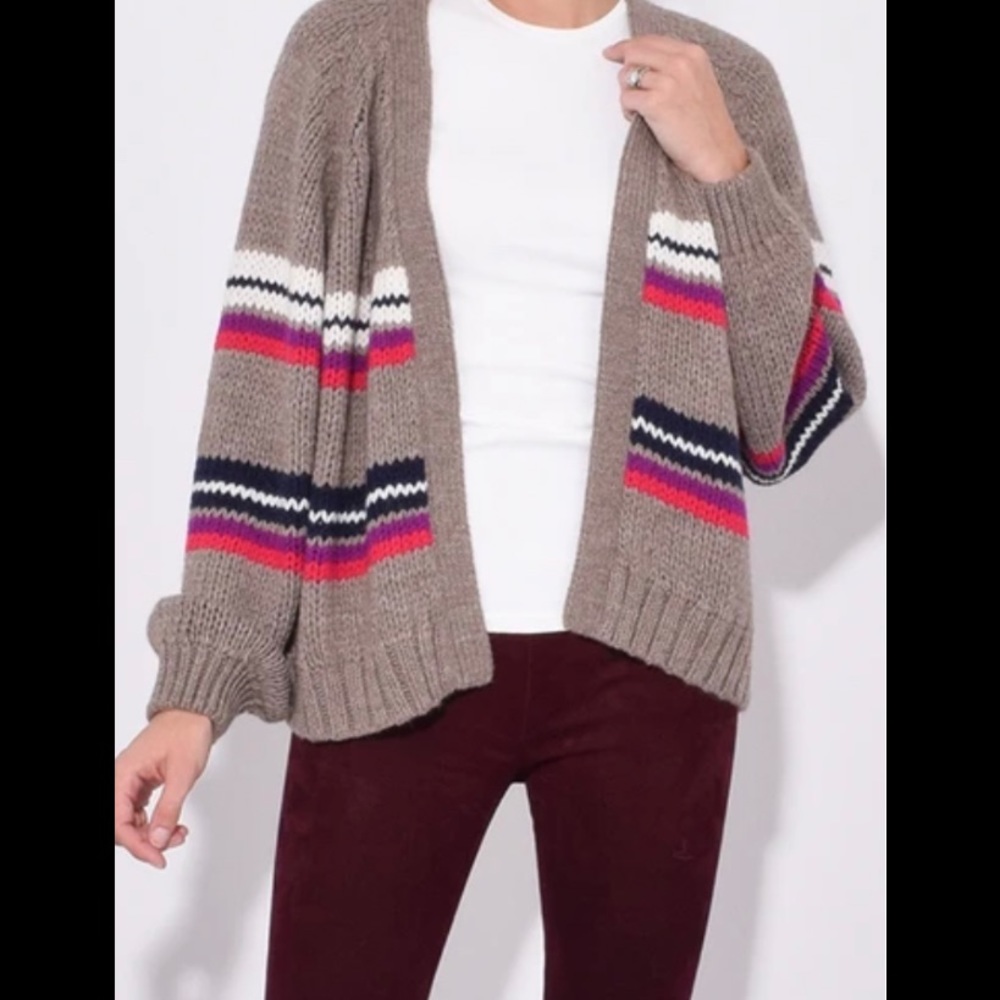XIRENA Lander Cardigan In Stripe